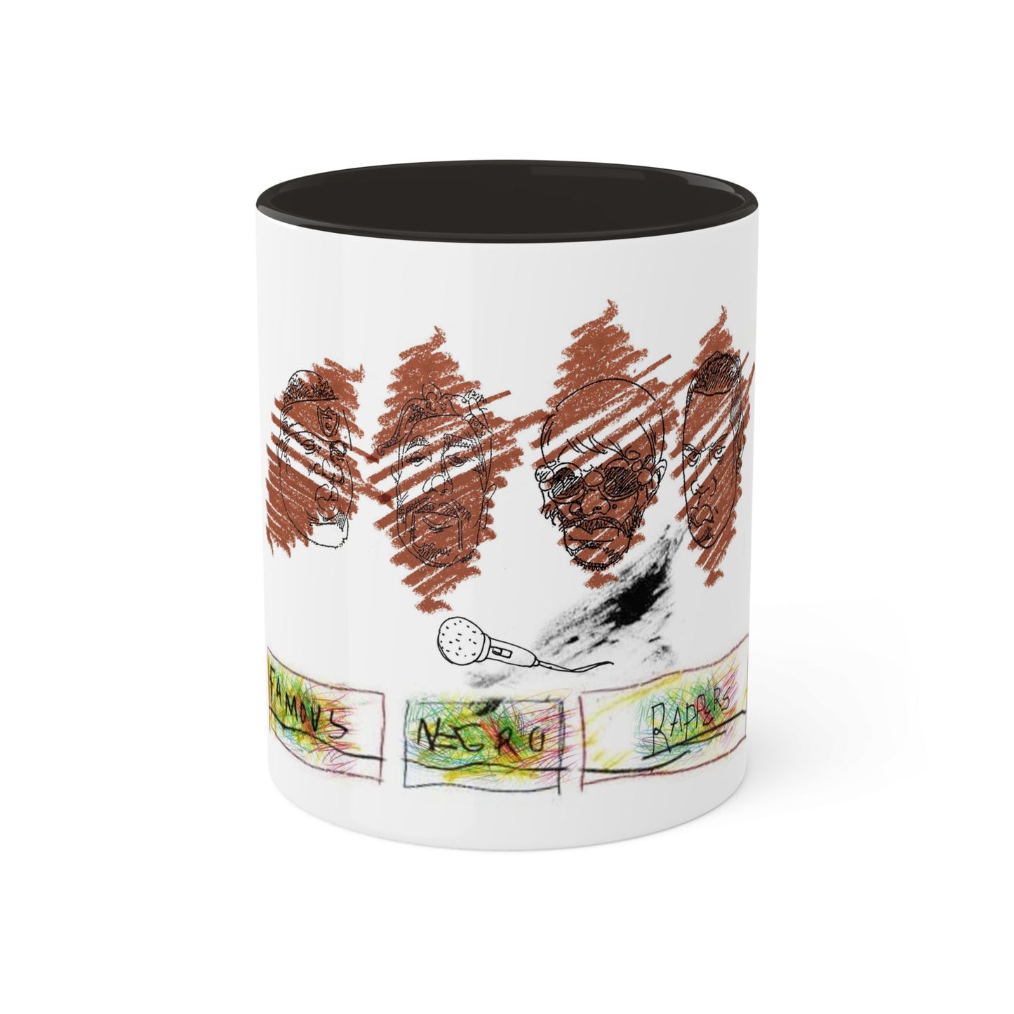 Famous Negro Rappers - Colorful Mugs, 11oz