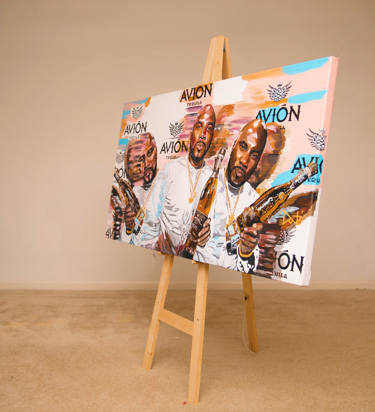 Jeezy Avion Canvas Painting