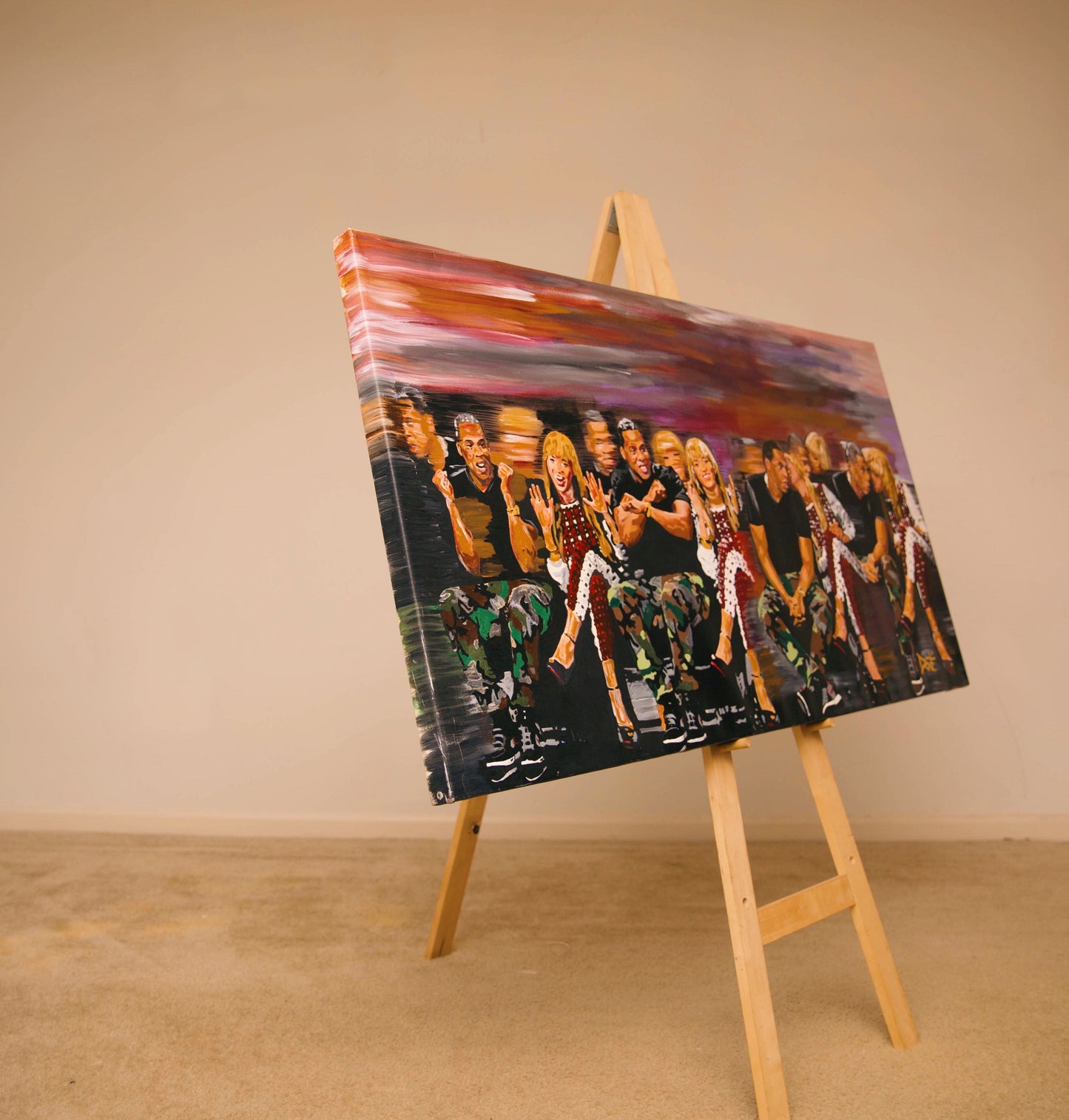 JayZ and Beyonce Canvas Painting
