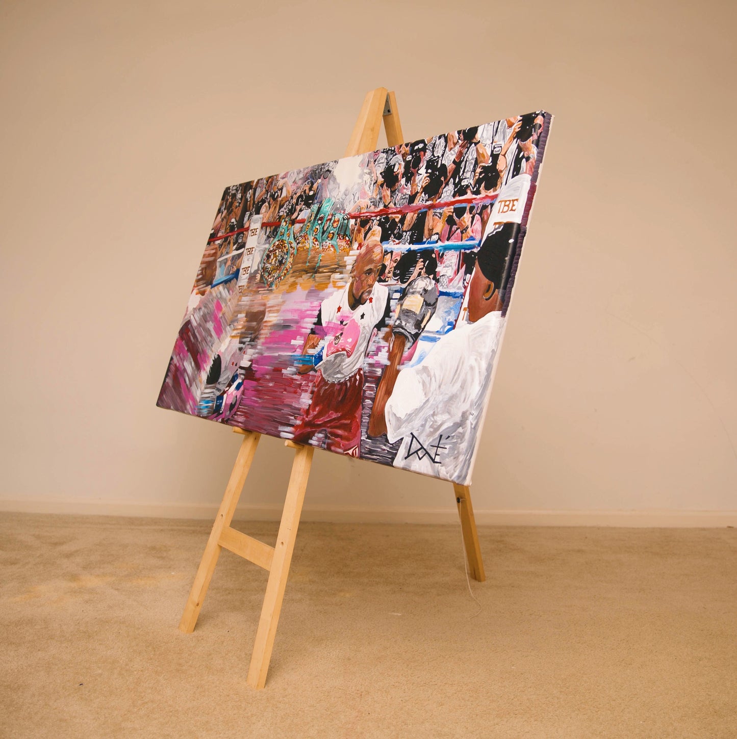Floyd Mayweather Canvas Painting