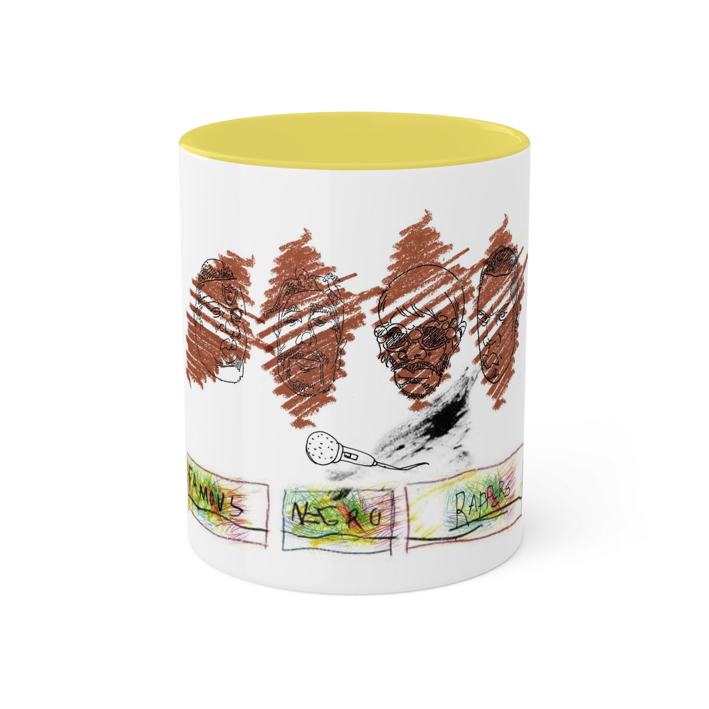 Famous Negro Rappers - Colorful Mugs, 11oz