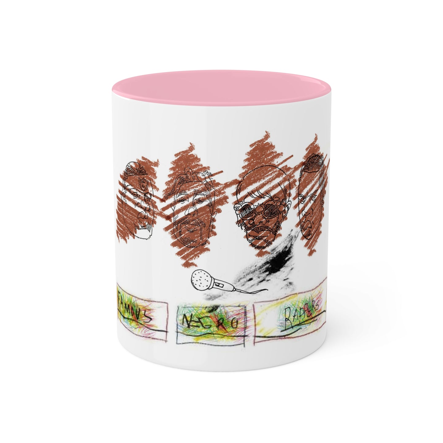 Famous Negro Rappers - Colorful Mugs, 11oz