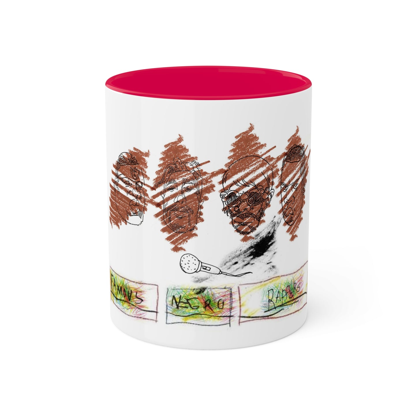 Famous Negro Rappers - Colorful Mugs, 11oz