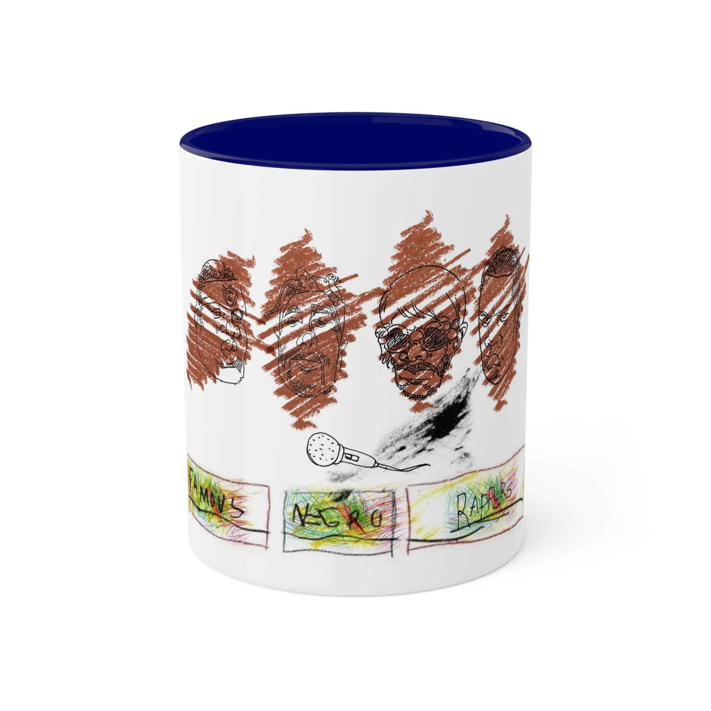 Famous Negro Rappers - Colorful Mugs, 11oz