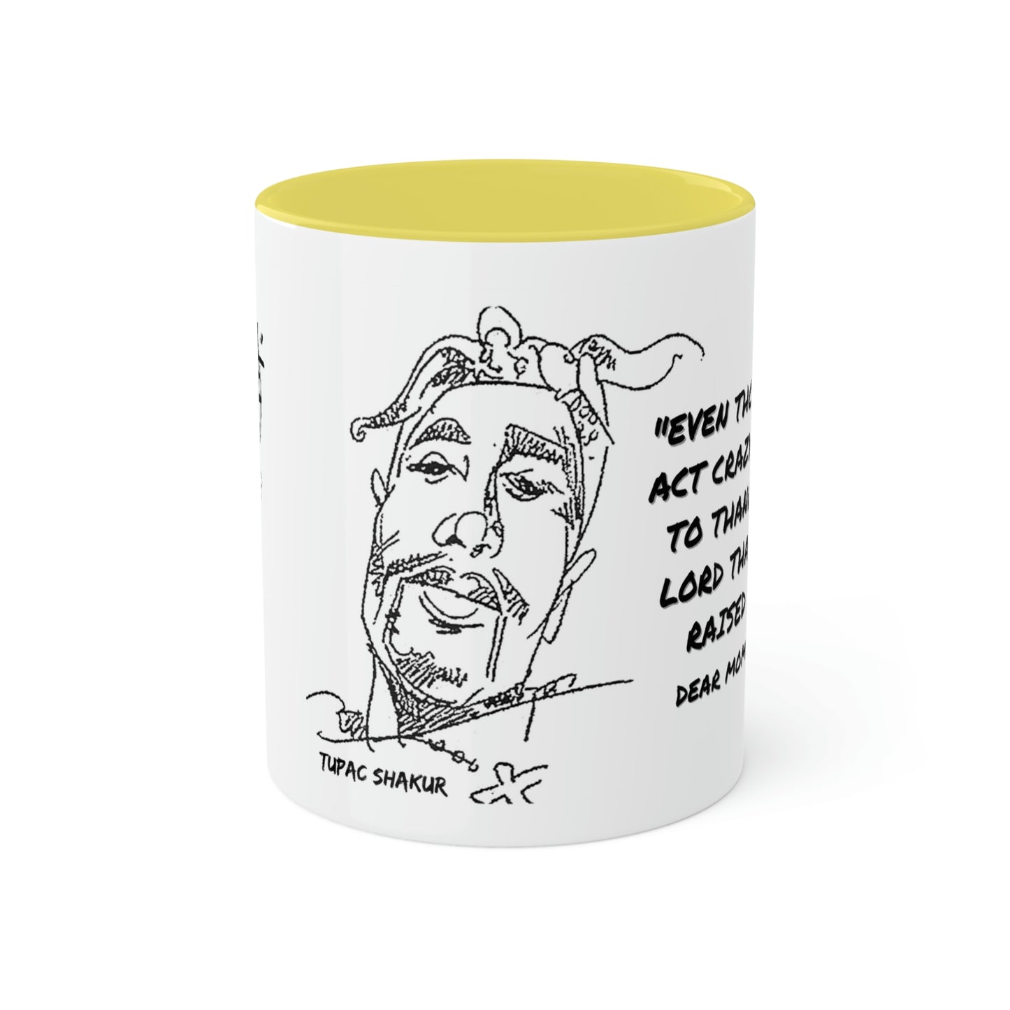 Tupac Shakur #2Pac #DearMomma - Colorful Mugs, 11oz