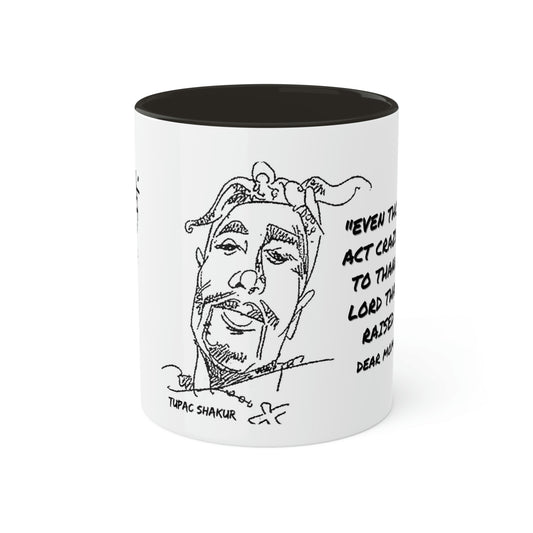 Tupac Shakur #2Pac #DearMomma - Colorful Mugs, 11oz